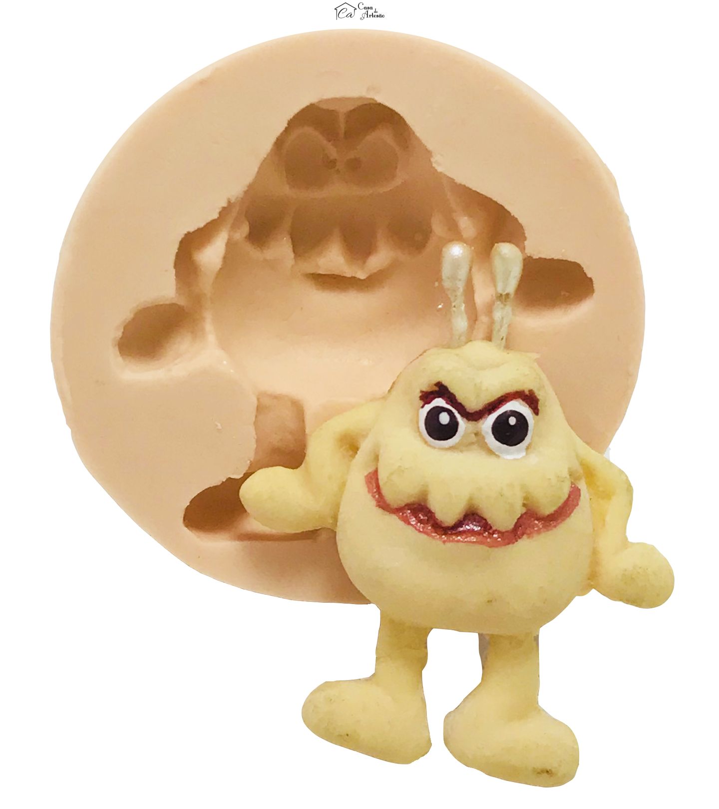 Molde de silicone - Come Come - Monstrinho - P09