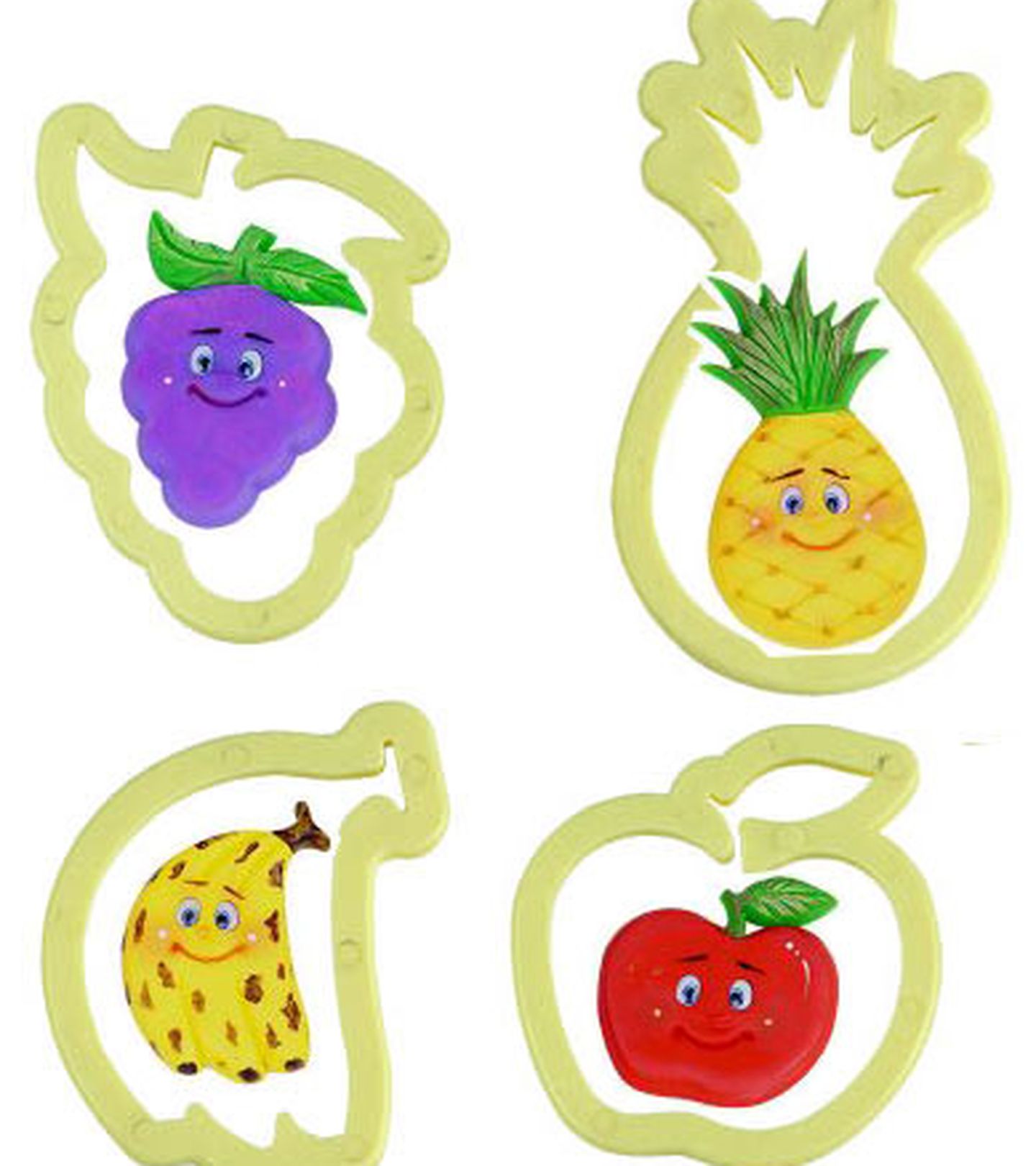 Cortador Blue Star - Kit Frutas - c/ 04 Peças - Cod.6115