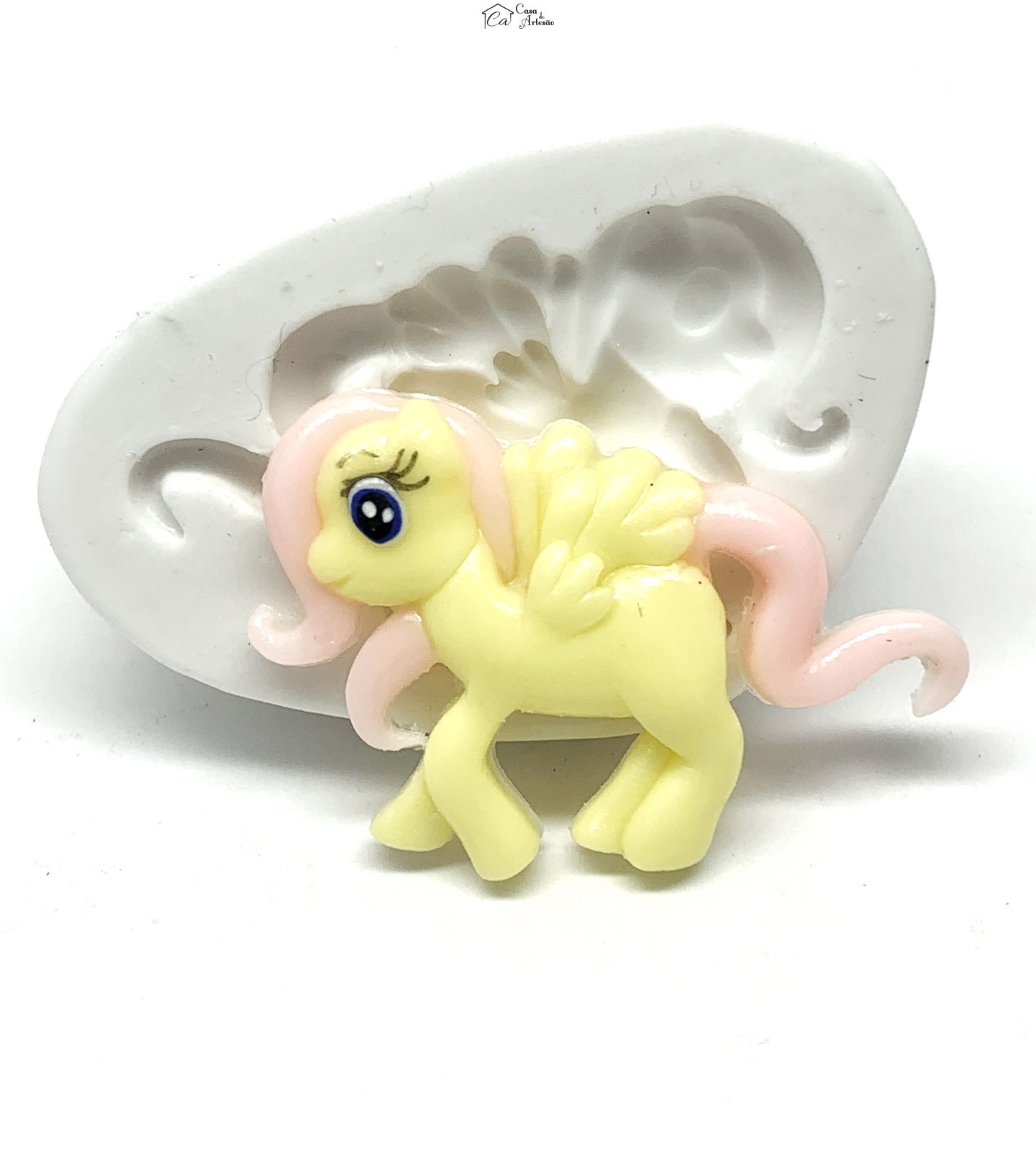 Molde de silicone - Meu Pequeno Ponei - Fluttershy - Media - P1199