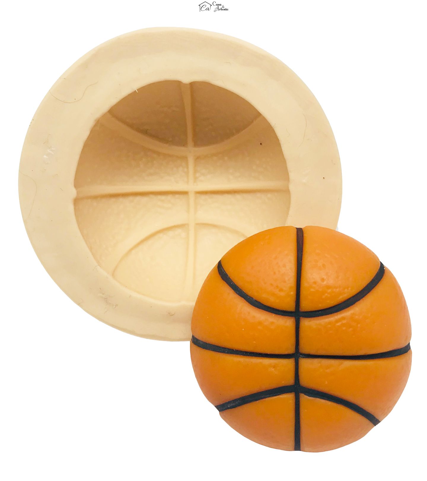 Molde de silicone - Bola Basquete