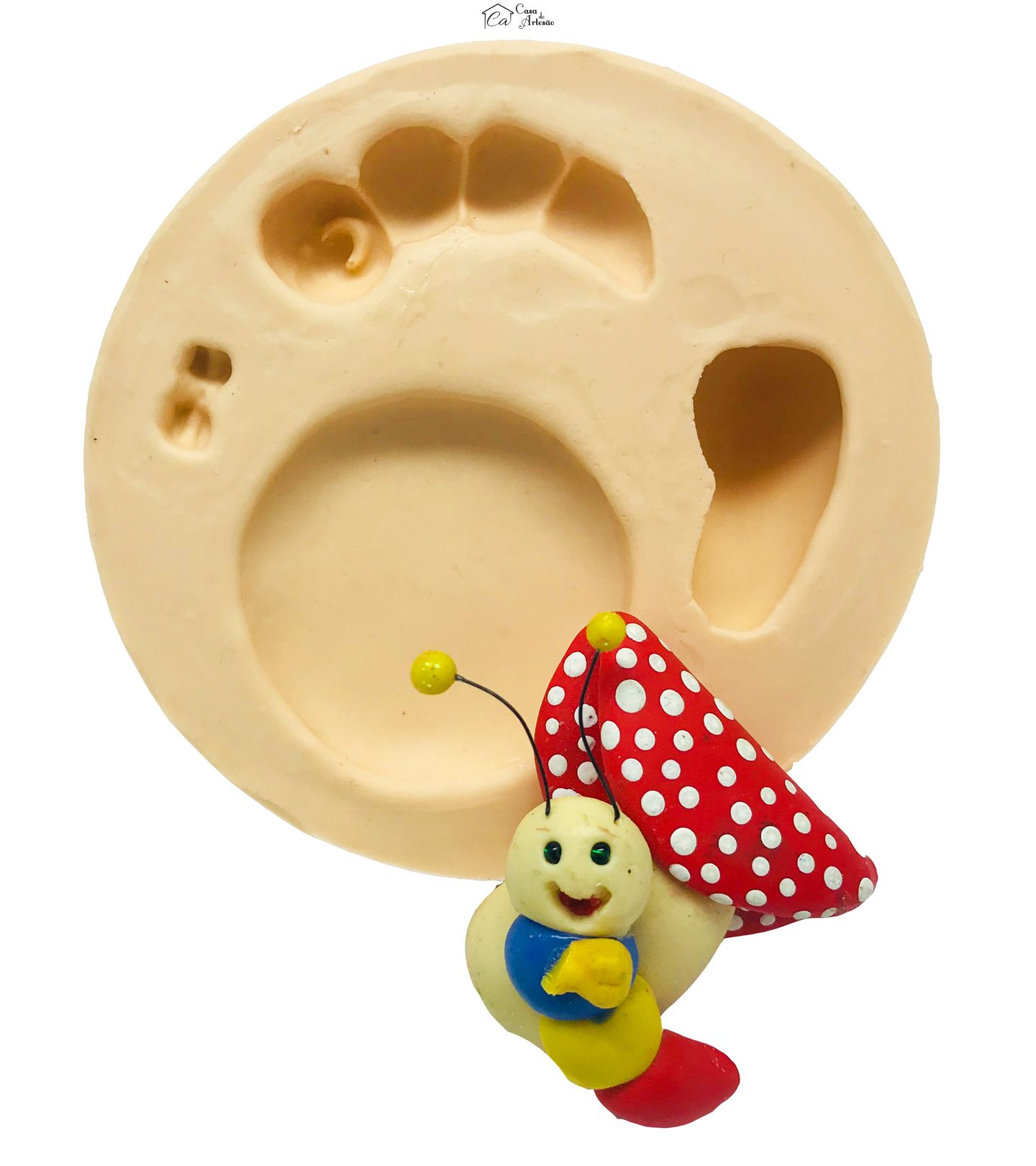 Molde de silicone - Cogumelo e Centopeia