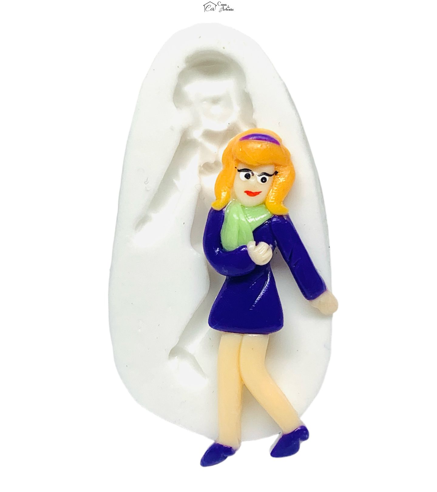 Molde de silicone - Scooby Doo - Daphne - Media - P1236