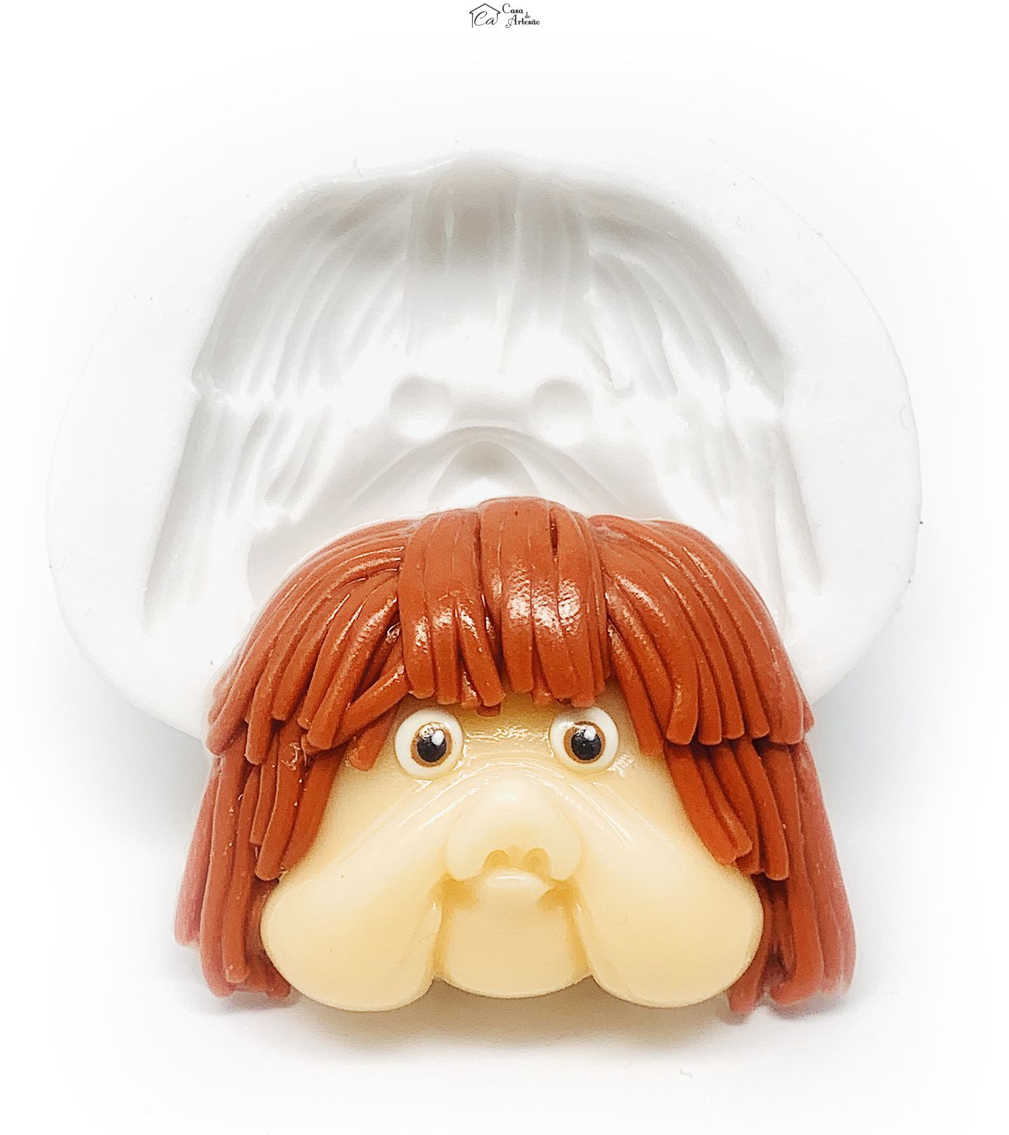 Molde de silicone - Brinquedos Anos 80 - Rosto Fofão - Grande - P1206