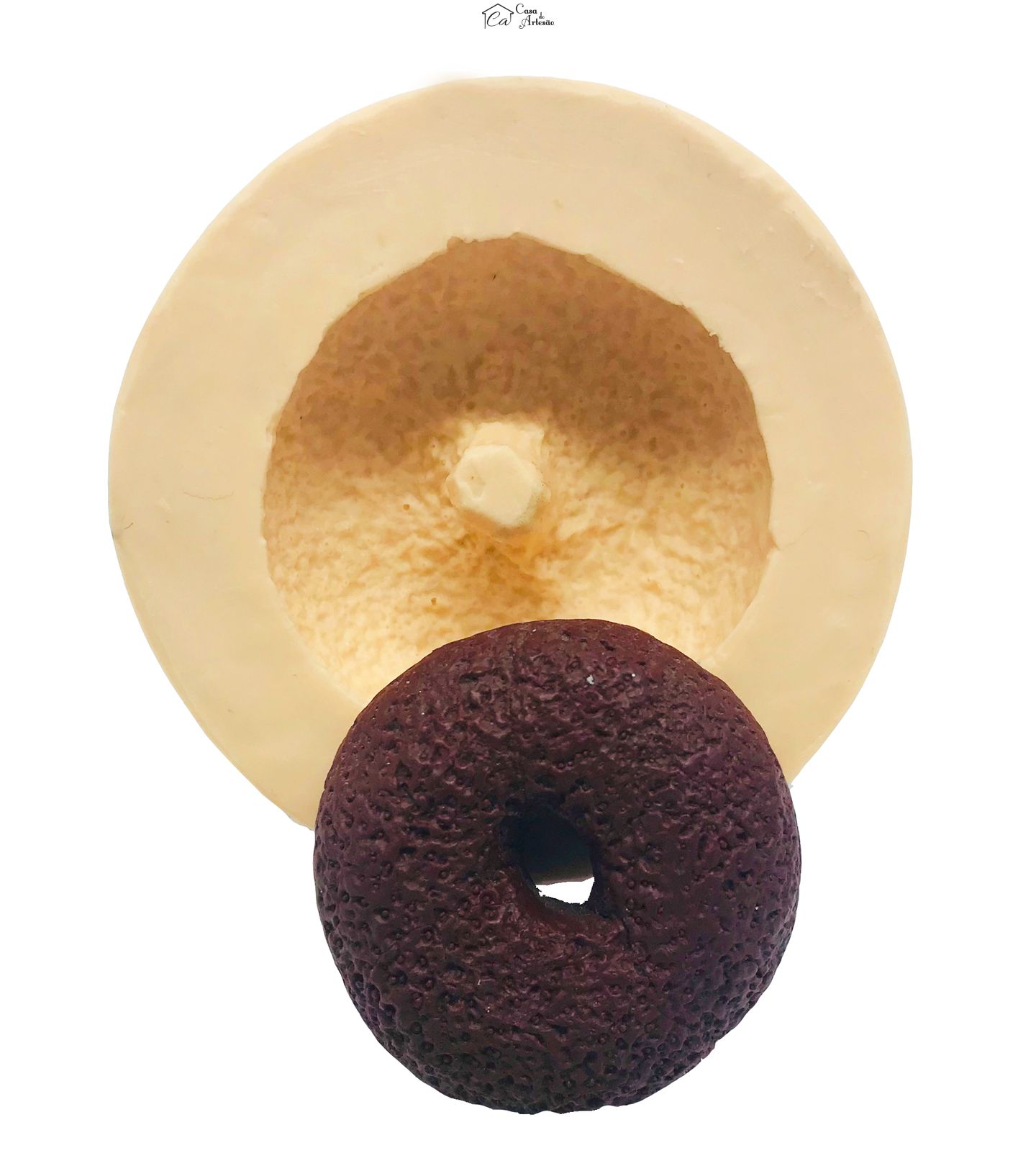 Molde de silicone - Rosca Fresca c/ Furo