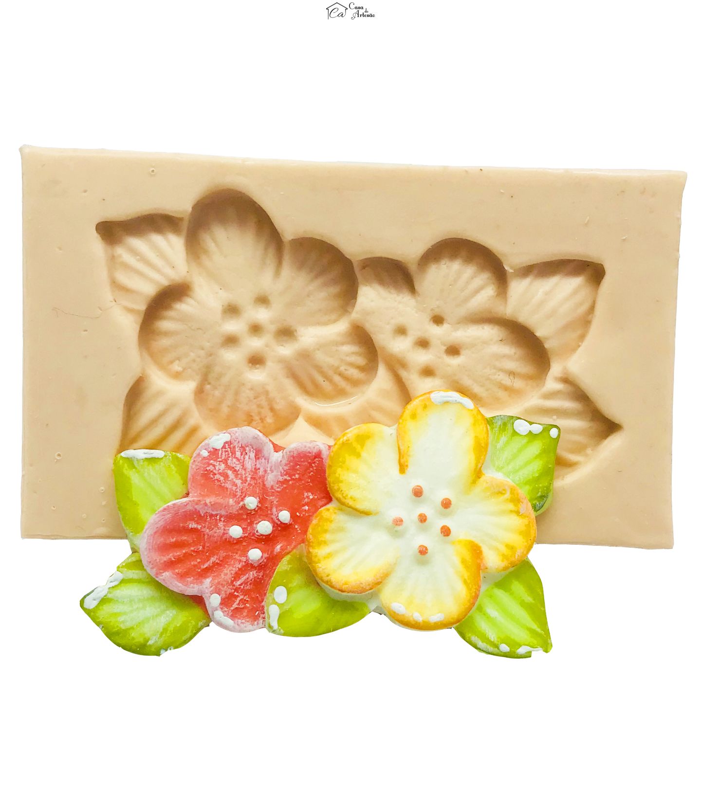 Molde de silicone - Arranjo de Flores - P108