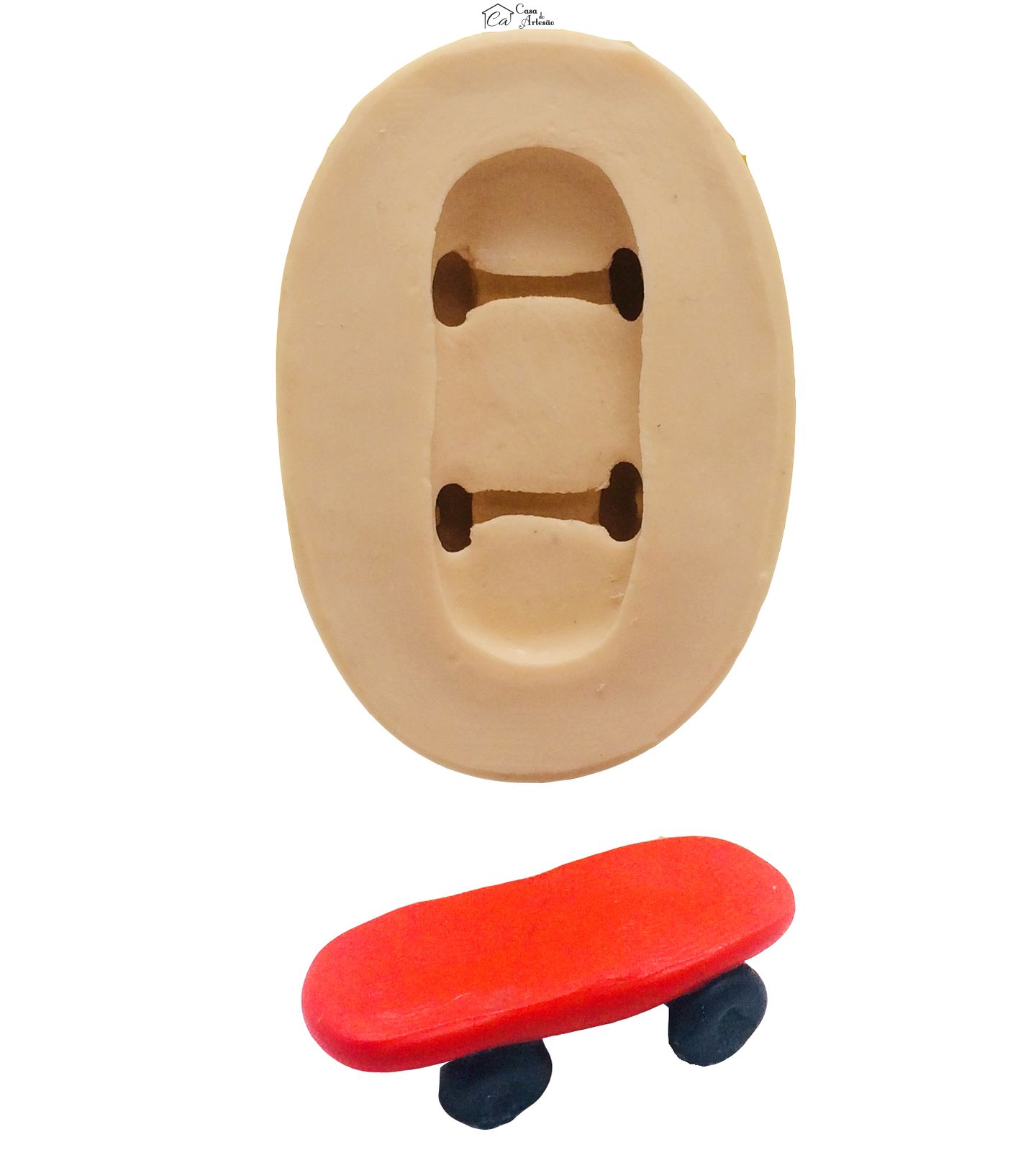 Molde de silicone - Skate