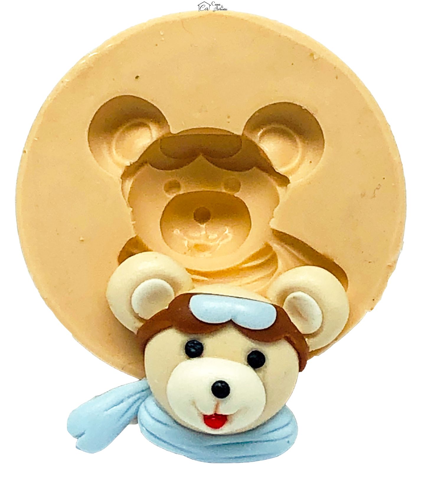 Molde de silicone - Urso Baloeiro - Rosto Pequeno - P784