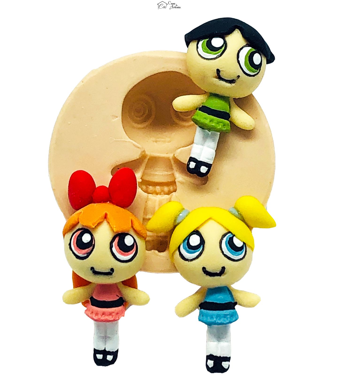 Molde de silicone - Super Poderosas  Pequenas