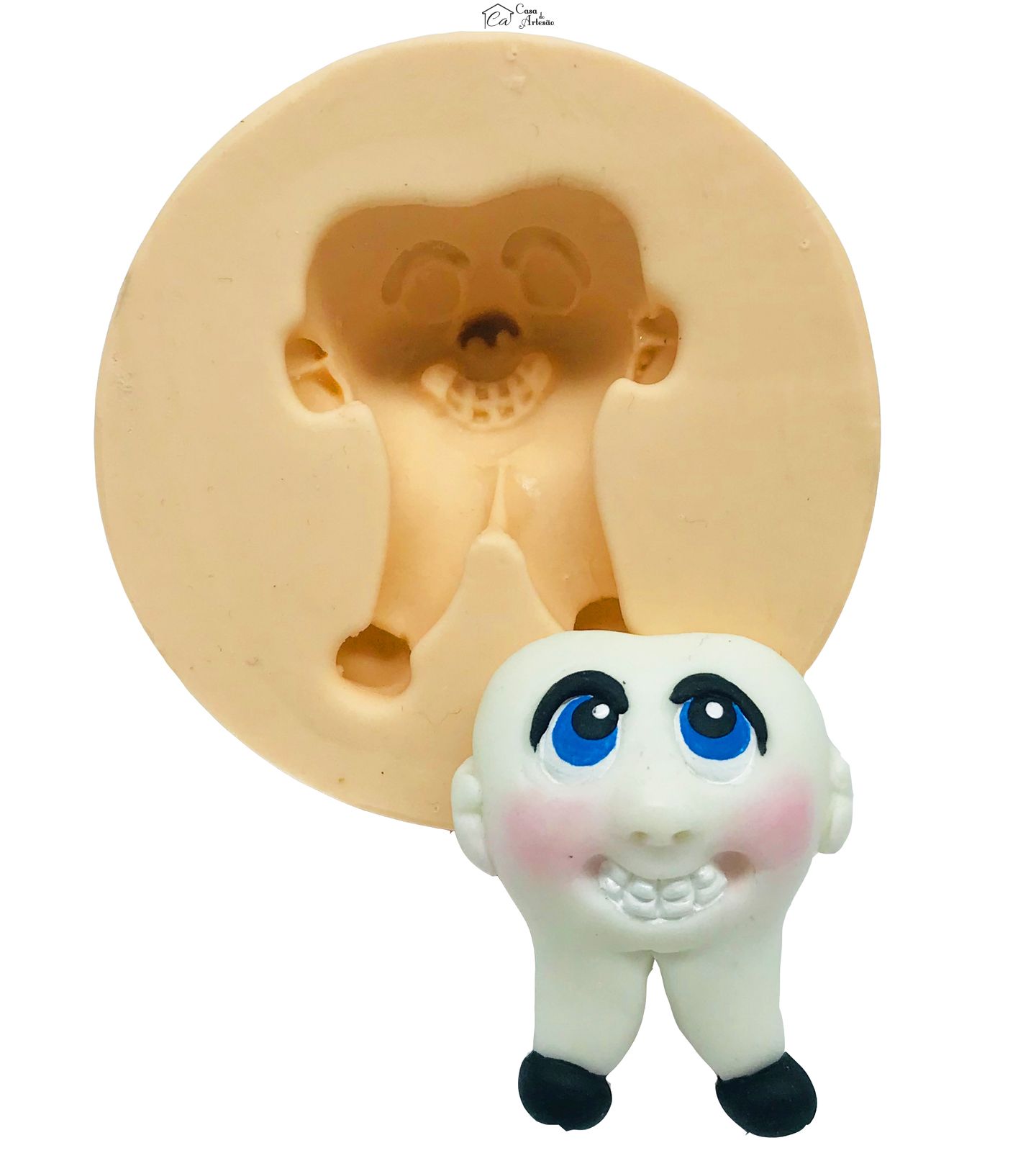 Molde de silicone - Dente Sorrindo