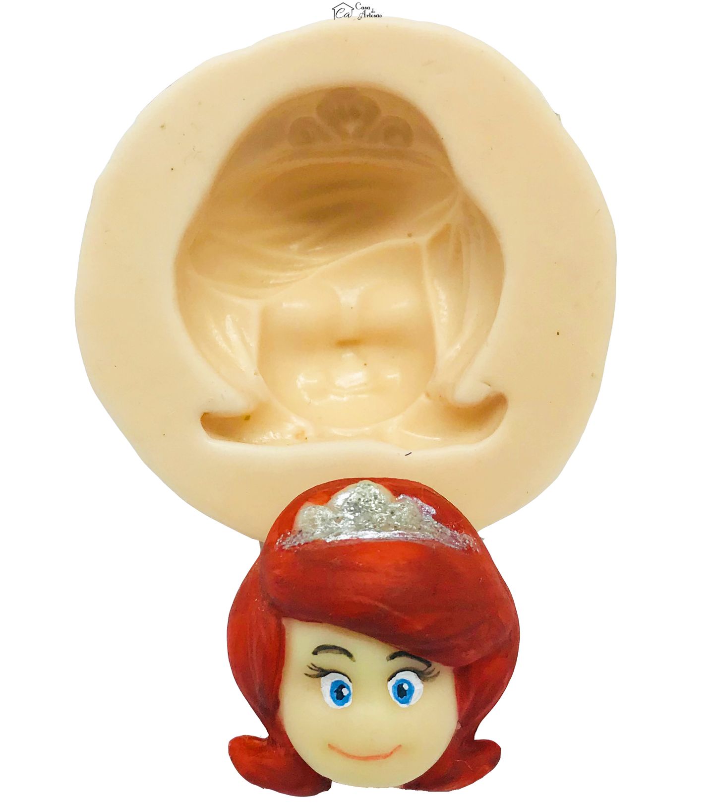 Molde de silicone - Princesa Sofia - Rosto Pequeno - P272