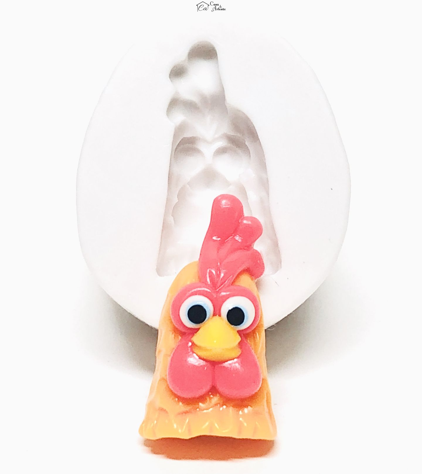 Molde de silicone - A Fazenda do Zenon - Rosto Bartolinho - Medio - P1070