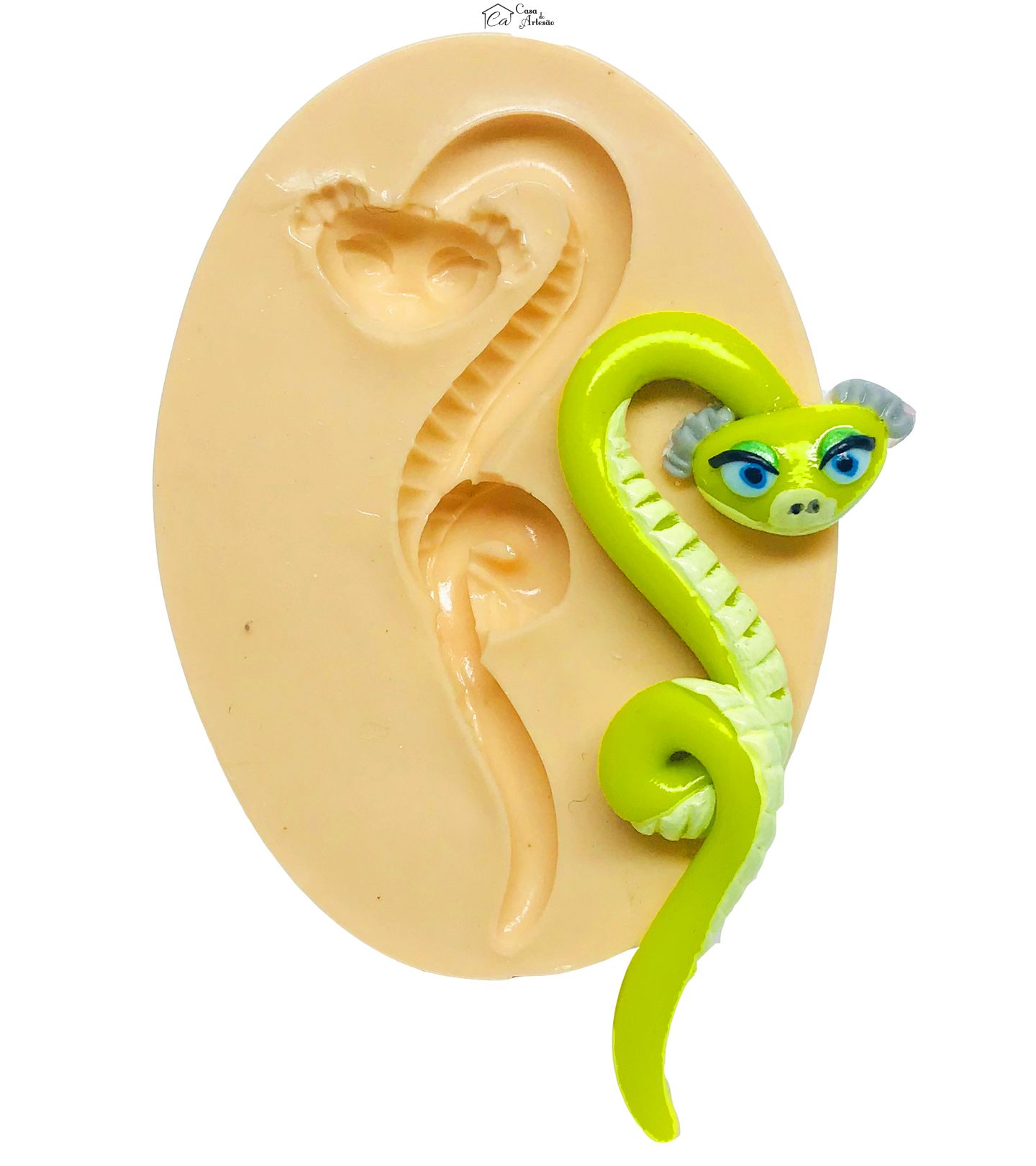 Molde de silicone - Kung Fu Panda - Vibora- Media - P603