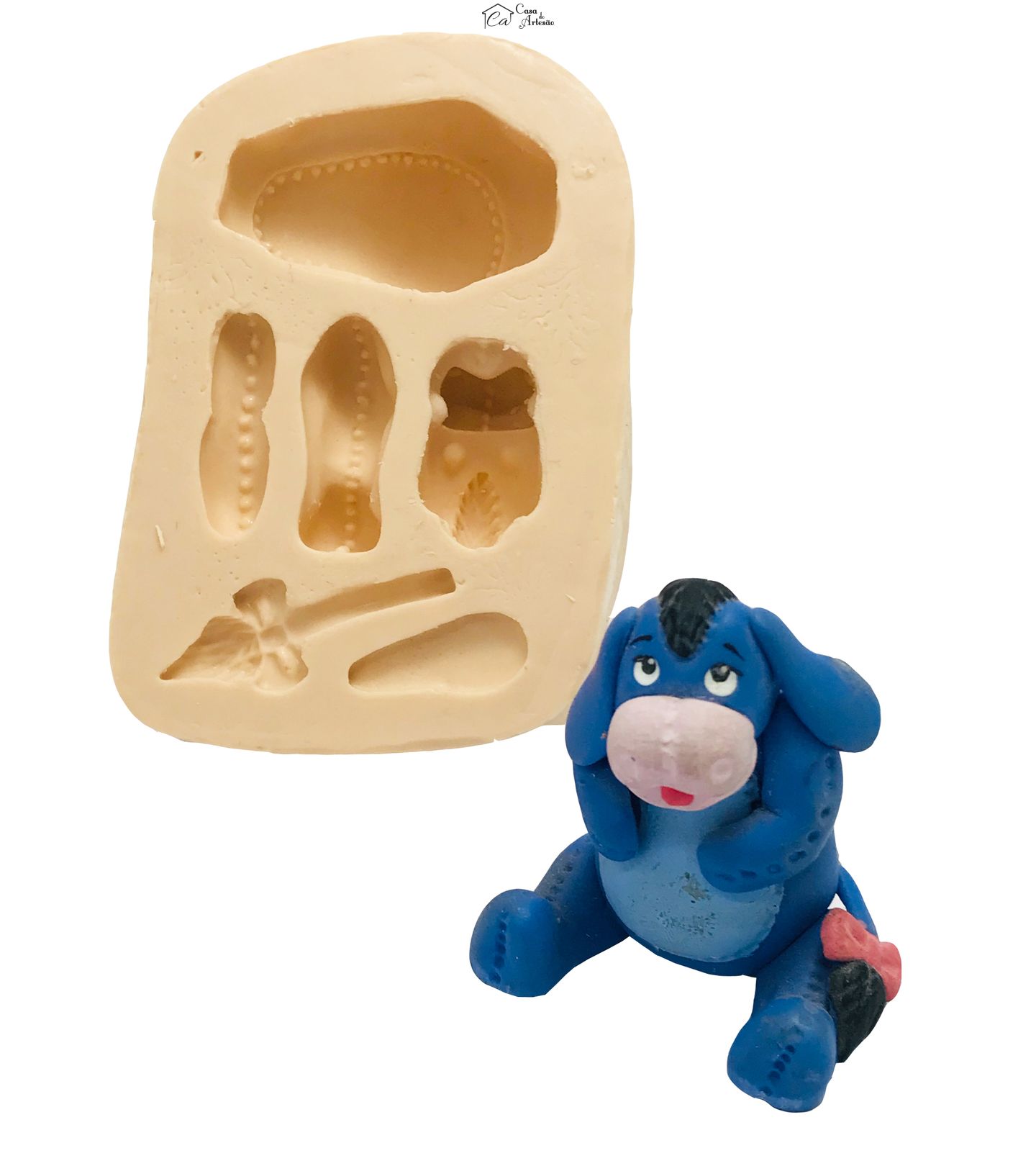Molde de silicone - Turma do Urso Pooh - Burrico - P79