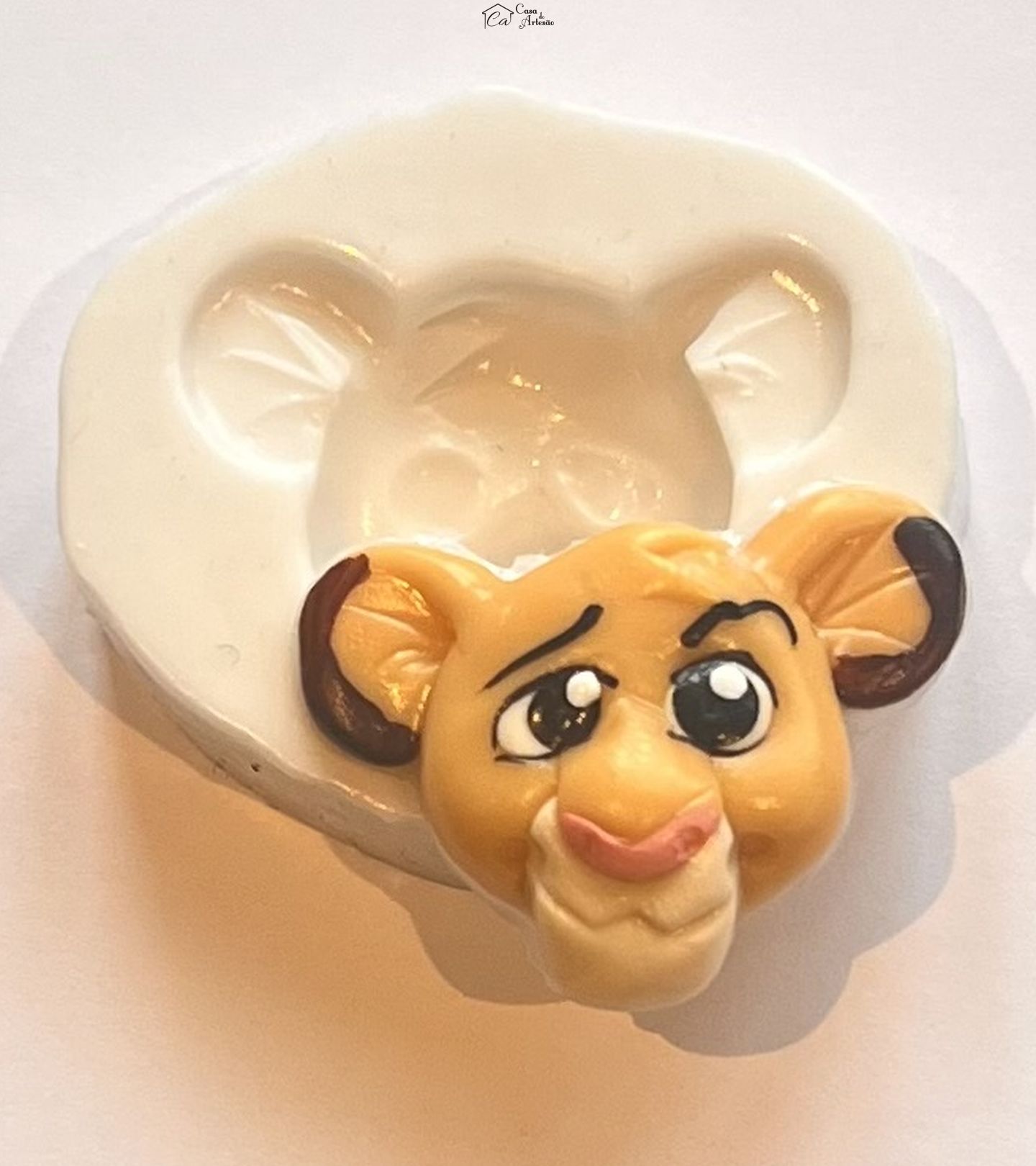 Molde de silicone - Rei Leão - Rosto Simba - Mod.II - Pequeno - P1251