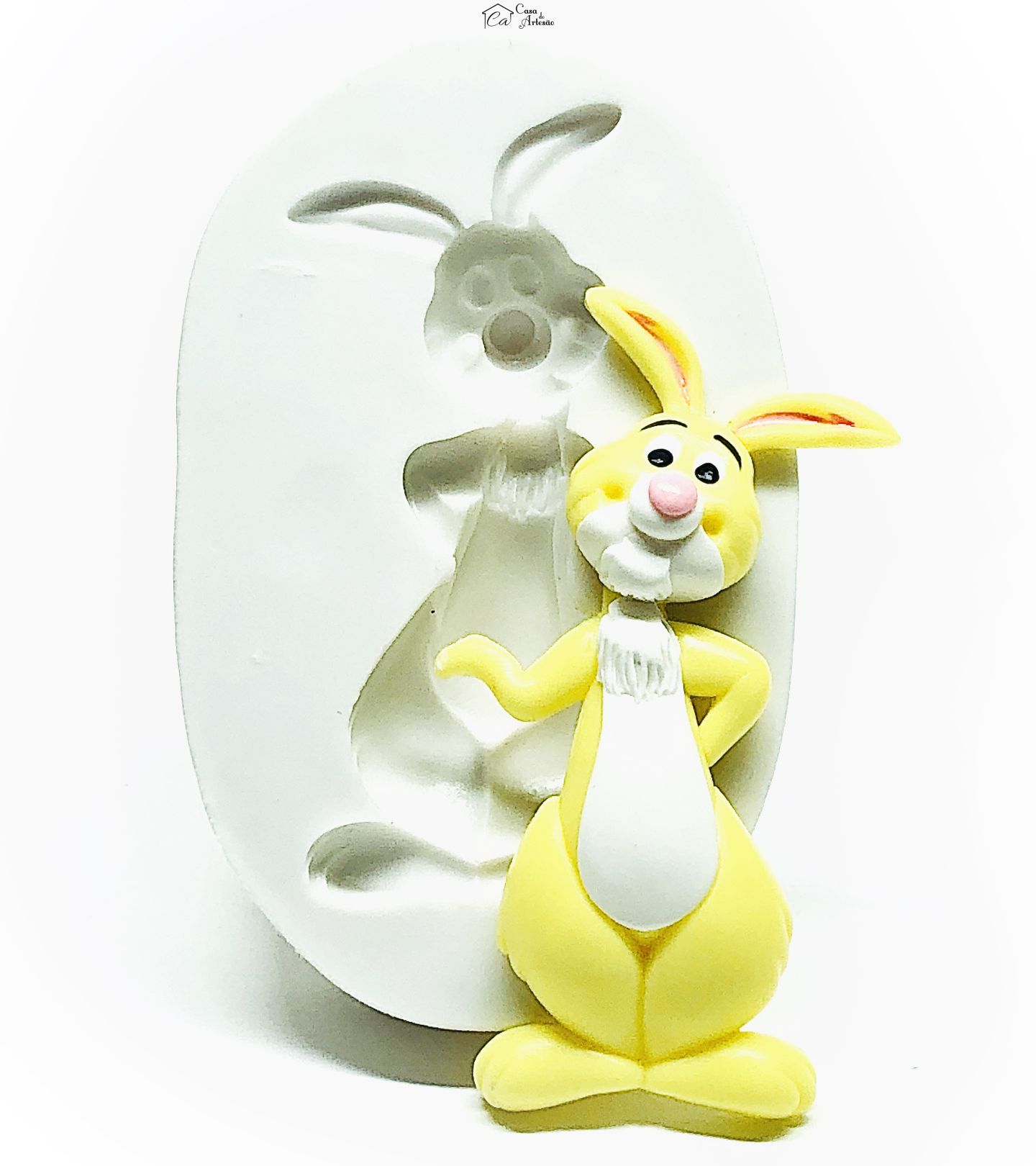 Molde de silicone - Urso Pooh - Abel - Grande - P982