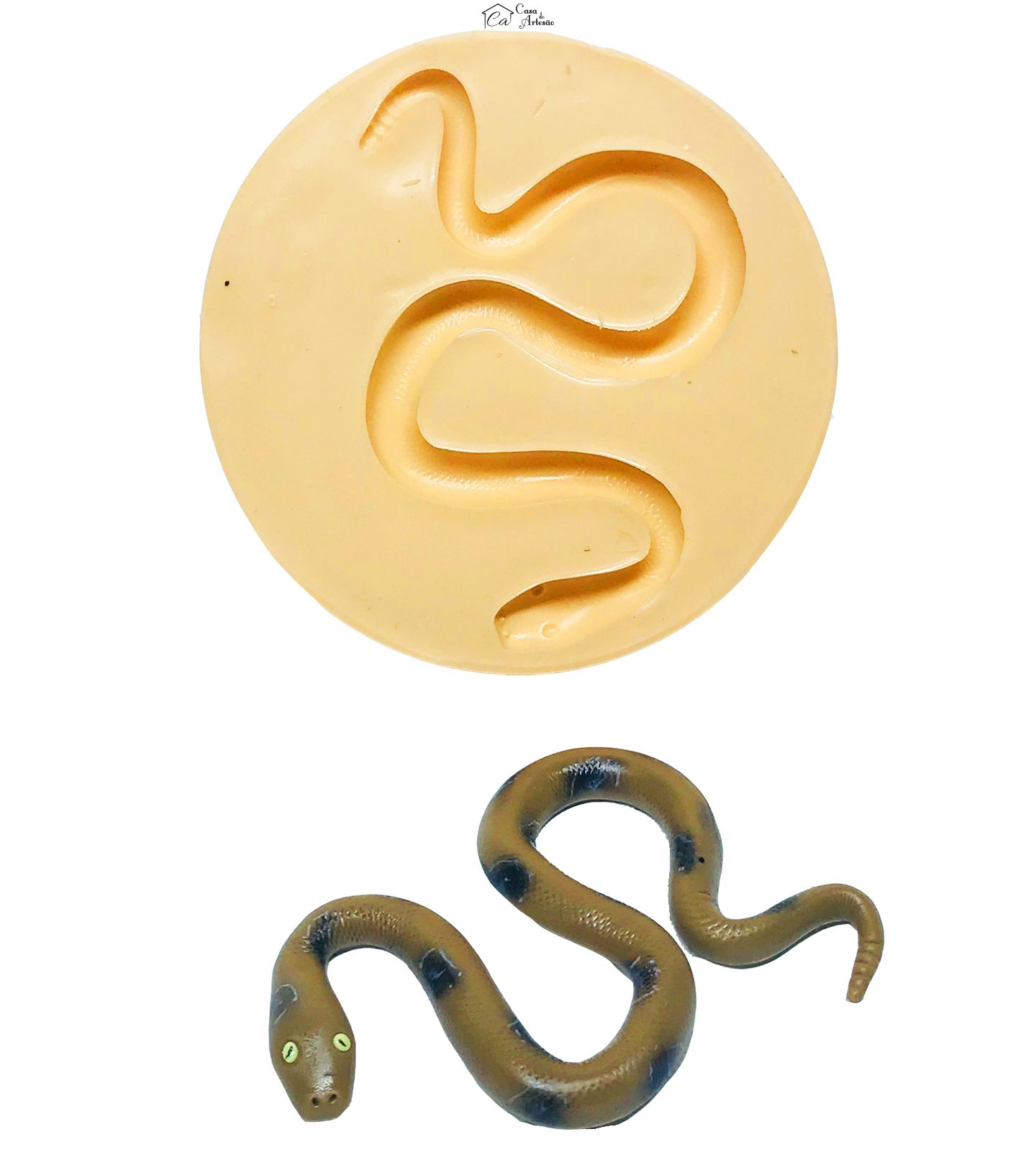 Molde de silicone - Cobra / Serpente - Grande - P617