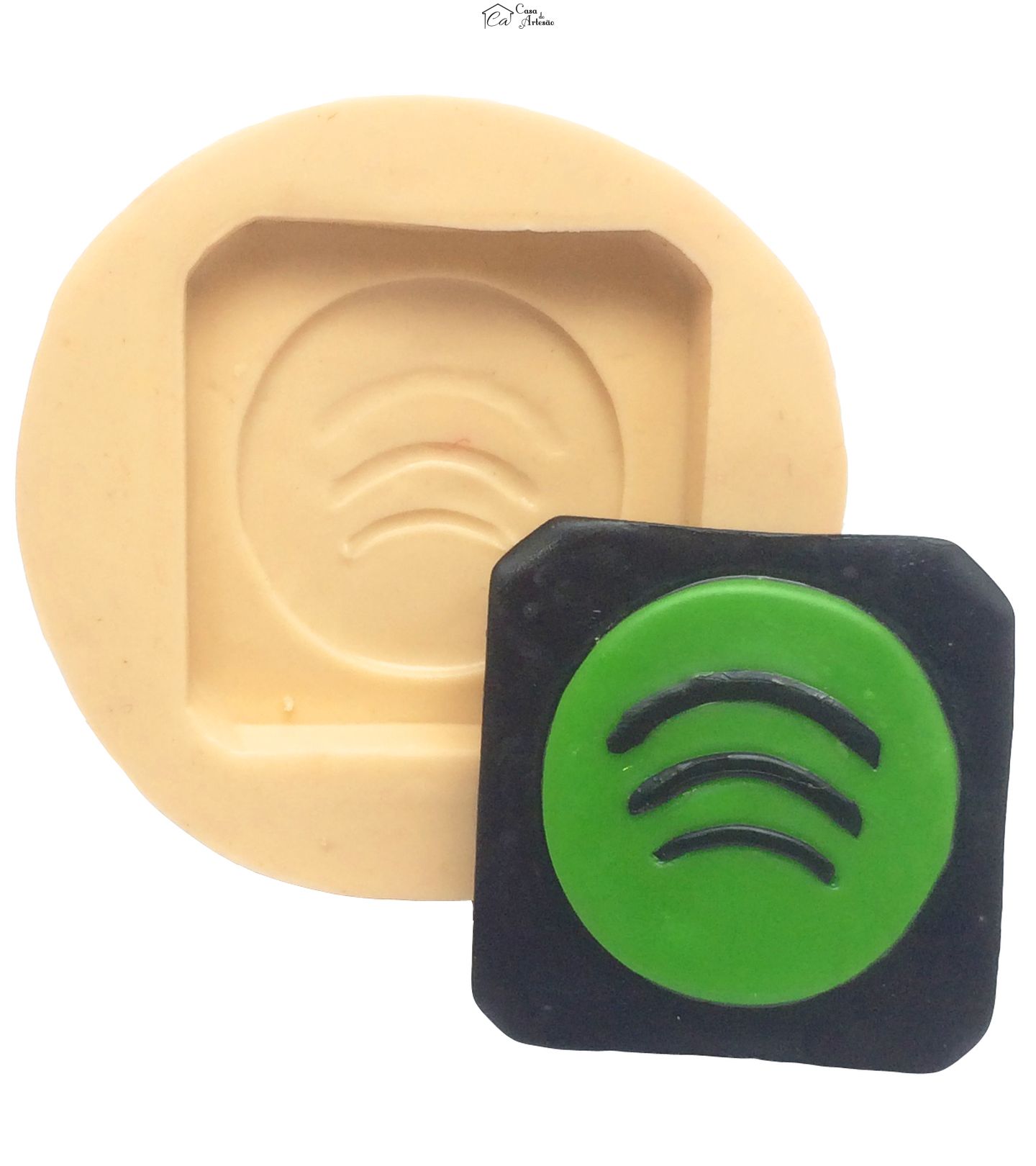 Molde de silicone - Spotify - Logo Medio - P215