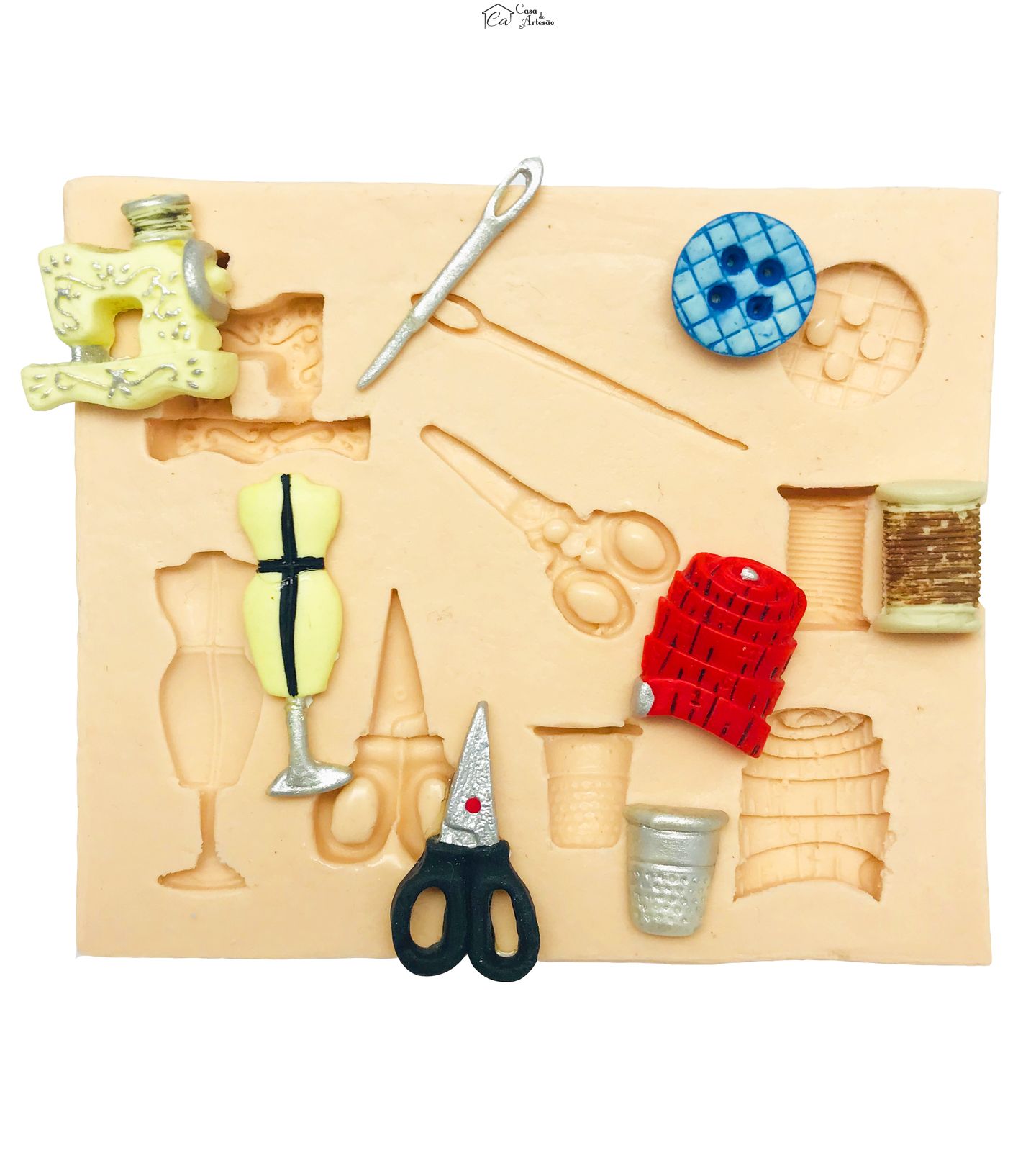 Molde de silicone - Kit Costura 3 - P56