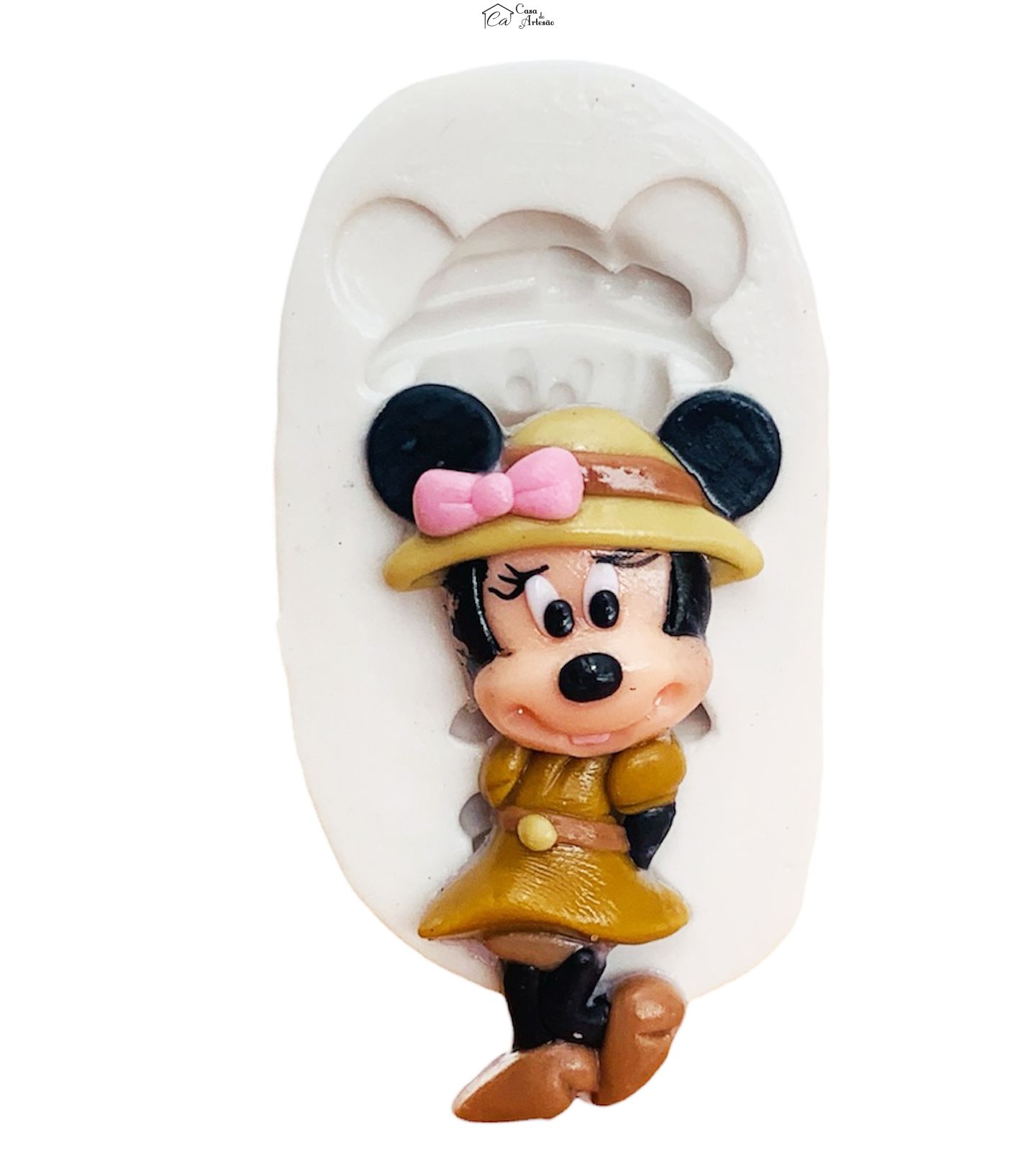 Molde de silicone - Mickey Safari - Minie - Media - P1247