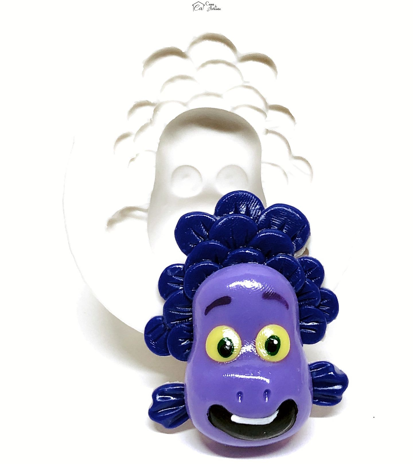 Molde de silicone - Luca - Rosto Alberto Monstro - Grande - P1088