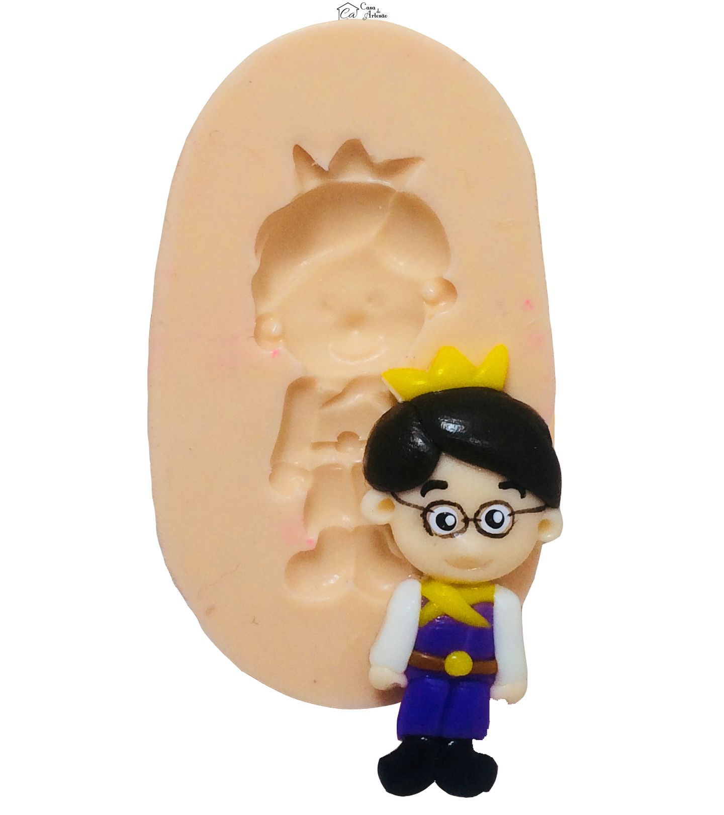 Molde de silicone - Daniel Tigre - Príncipe Wednesday - Pequeno -  P384