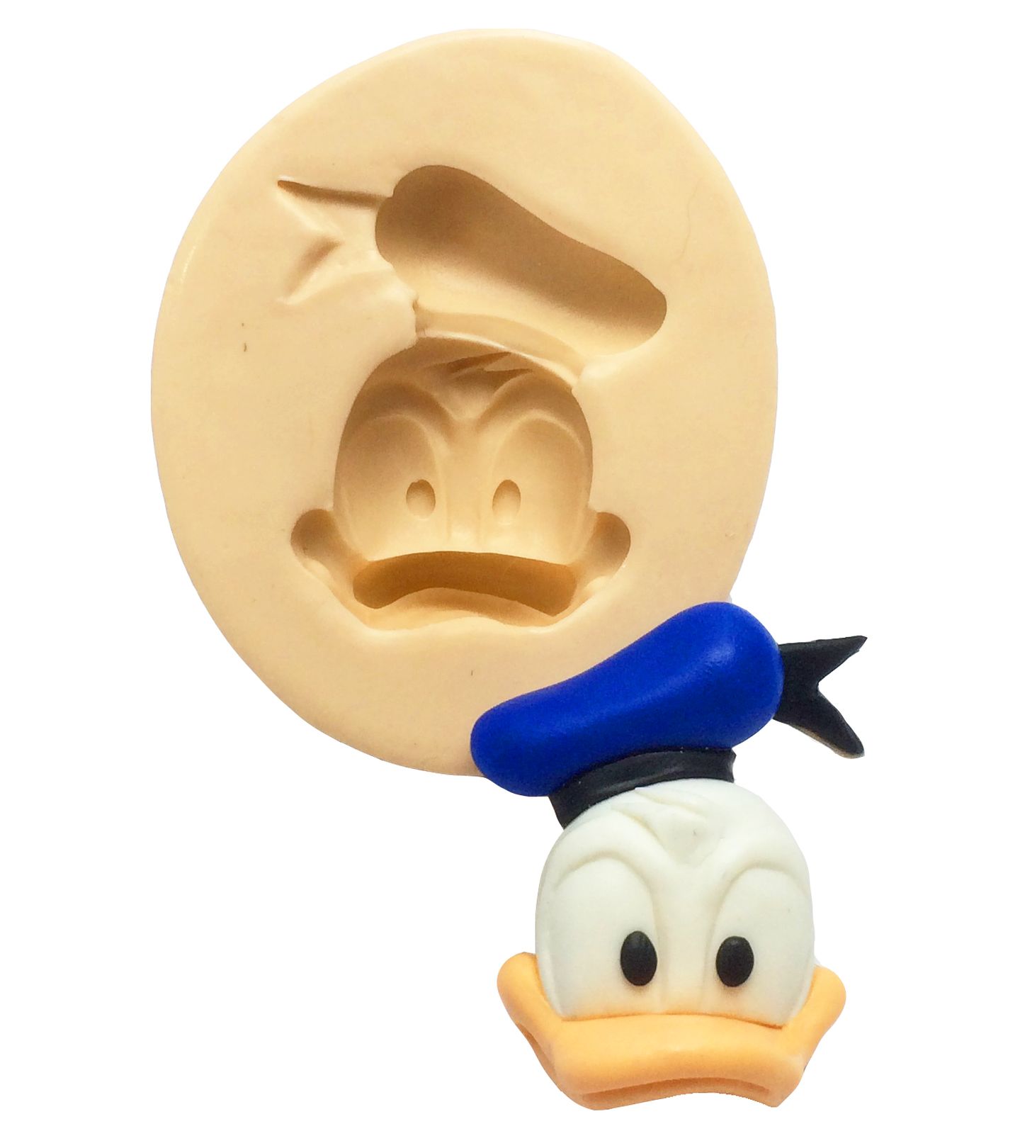 Molde de silicone - Rosto Pato Donald - Pequeno
