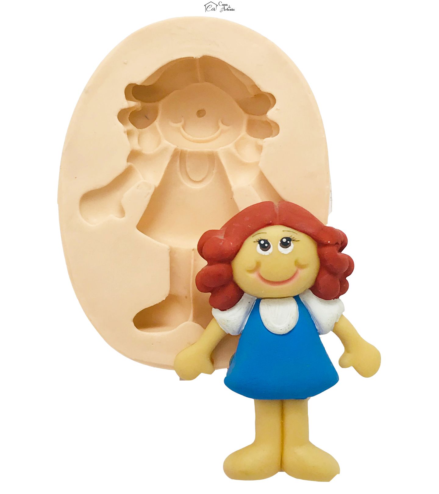 Molde de silicone - Menina