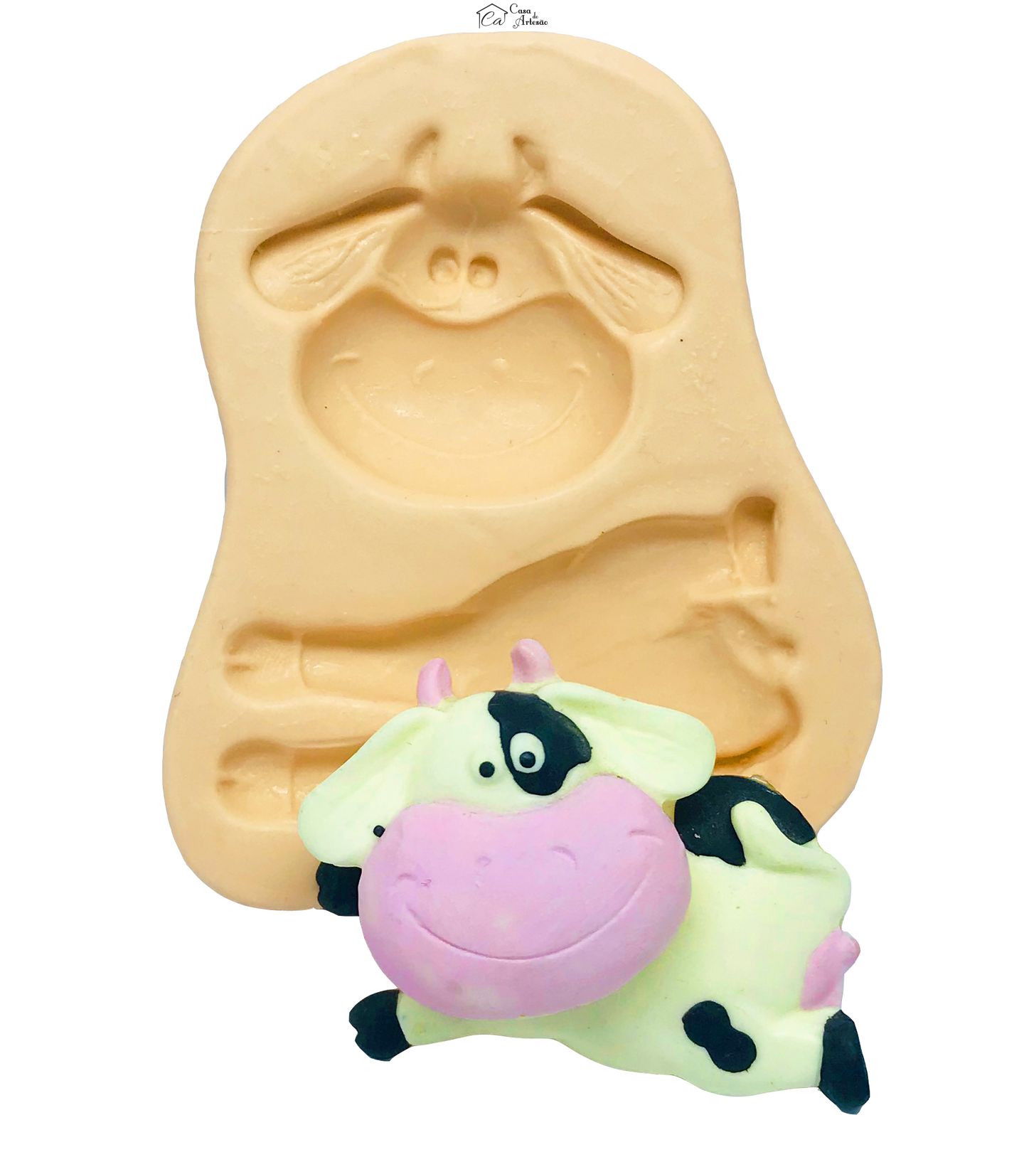 Molde de silicone - Vaca c/ Cabeça Articulada - P76