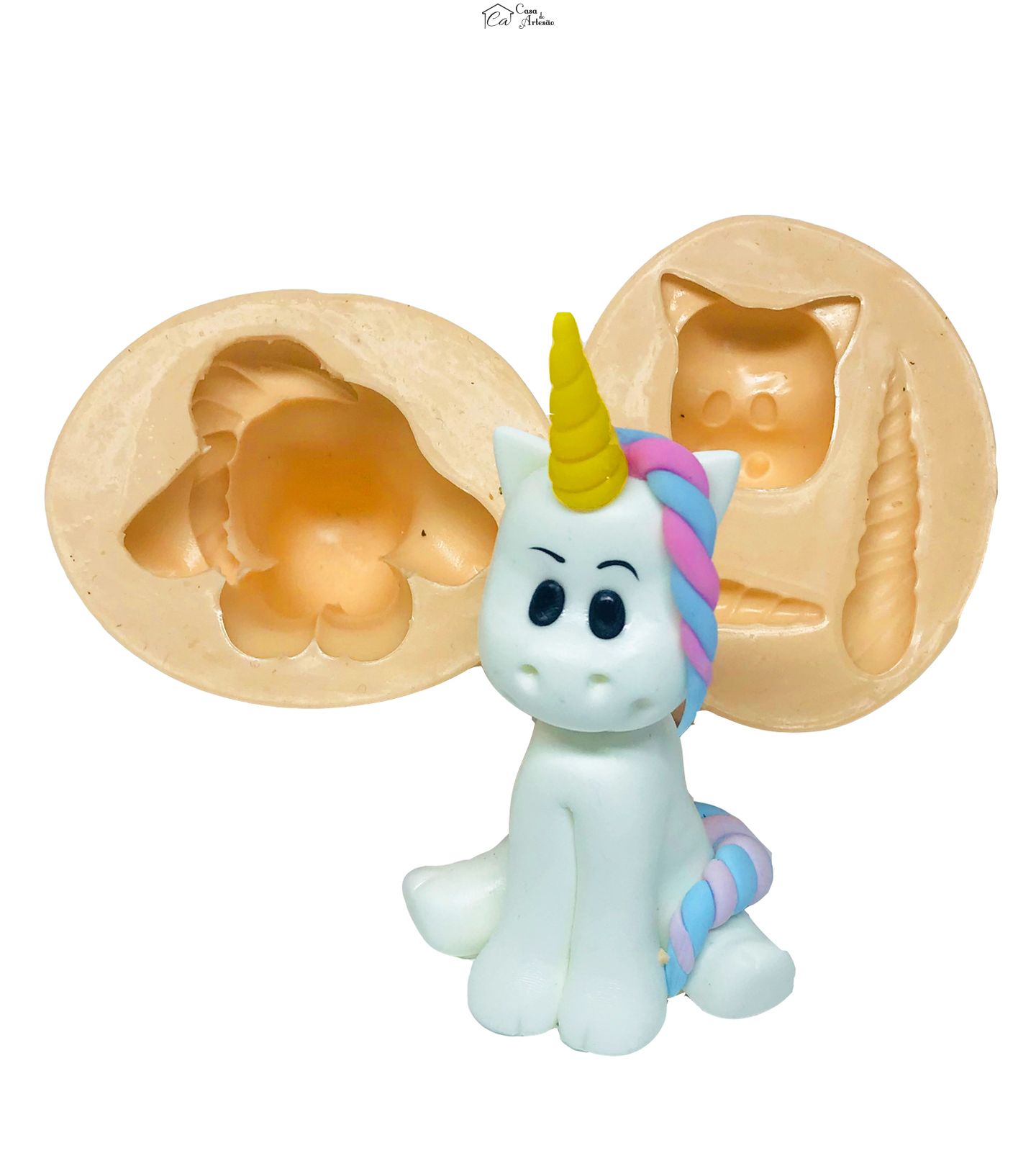 Molde de silicone - Unicornio - Unicornio 3D - Grande - P632/PE