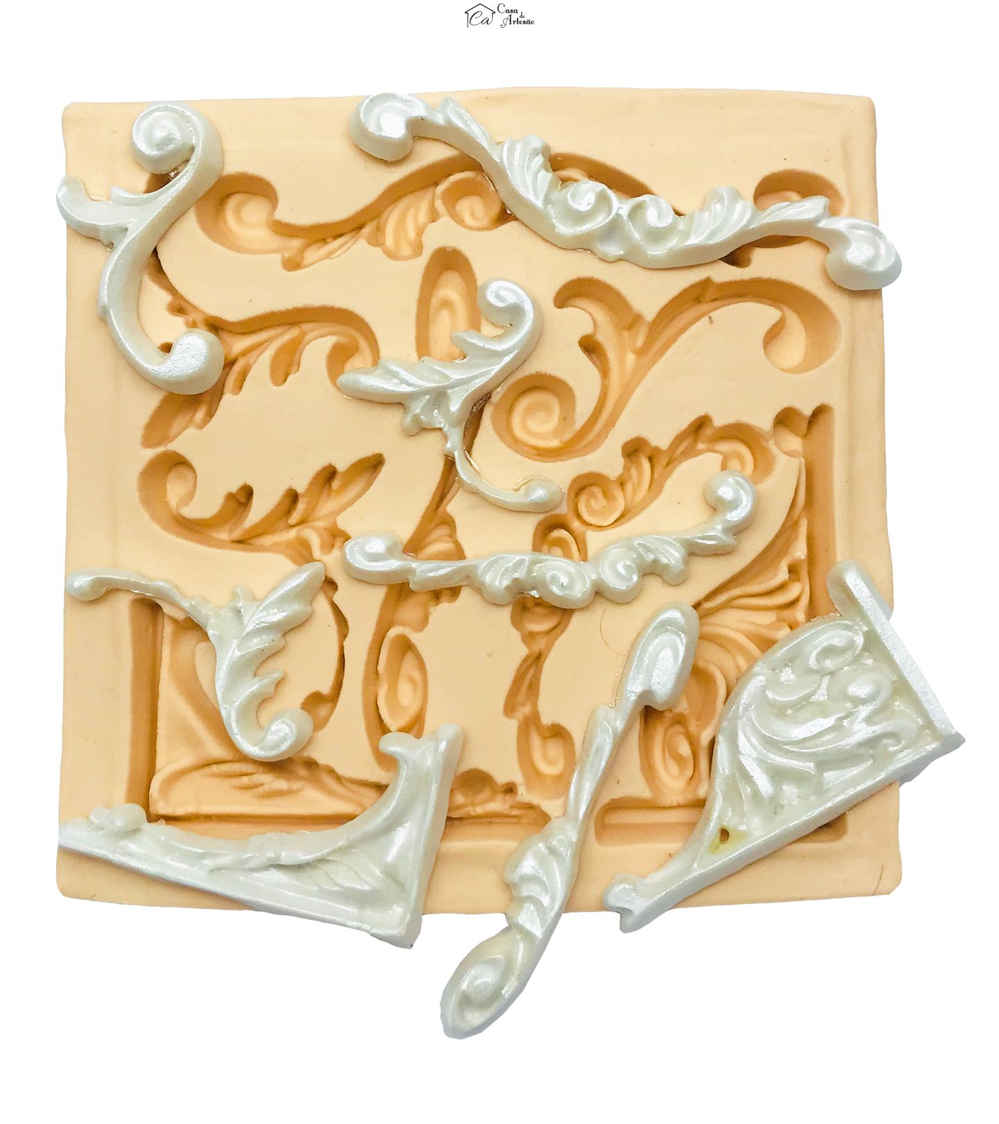 Molde de silicone - Decoração Para Bolo - Apliques - Mod.01 - P157