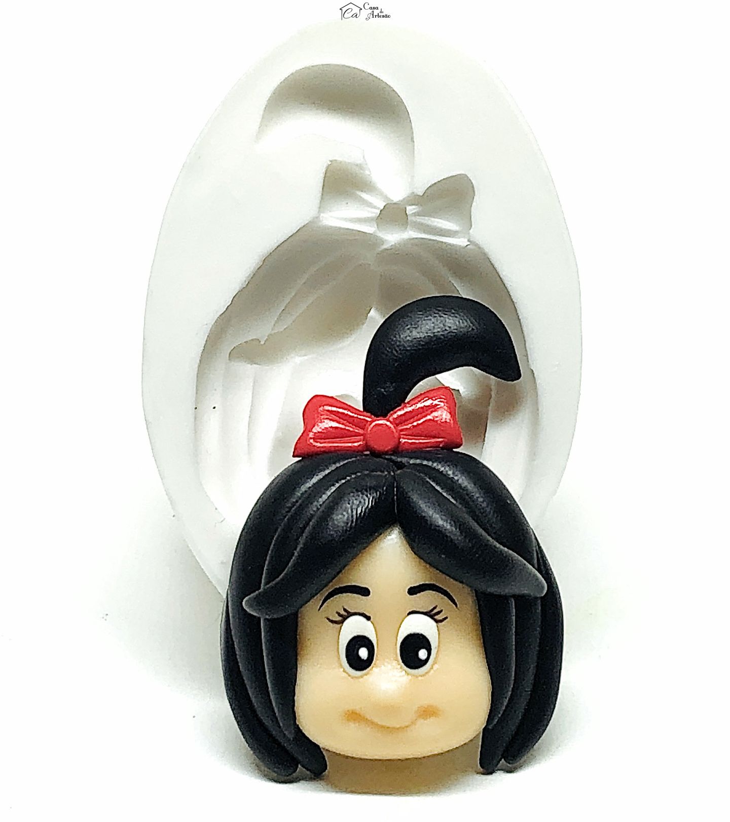 Molde de silicone - Cleo e Cuquim - Rosto Cleo - Medio - P954