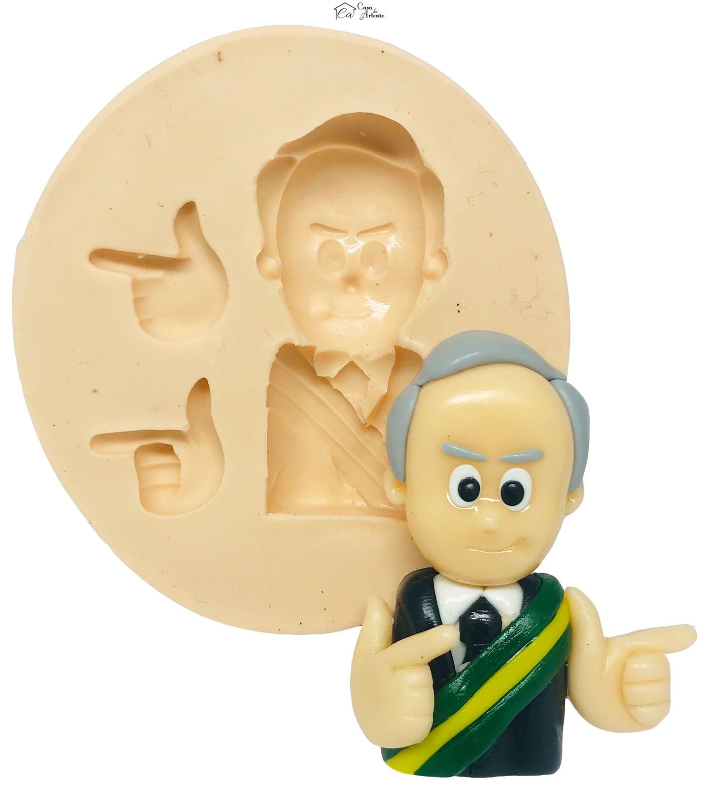 Molde de silicone - Bolsonaro - Busto - Grande - P476