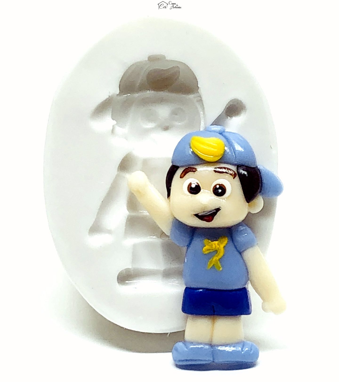 Molde de silicone - Os Aventureiros - Aventureiro Azul - Pequeno - P1016