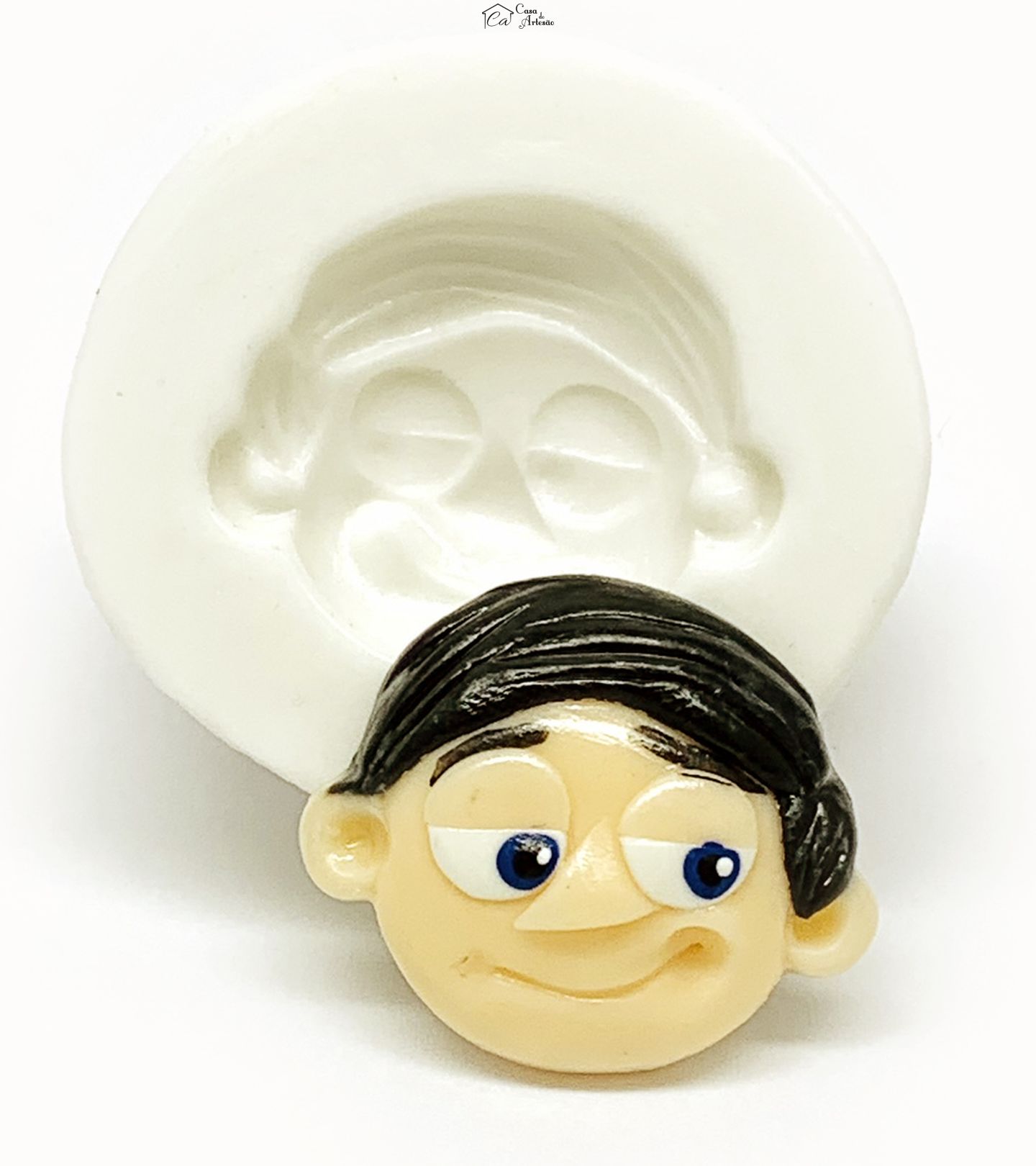 Molde de silicone - Meu Malvado Favorito - Rosto Gru Jovem - Pequeno - P1175