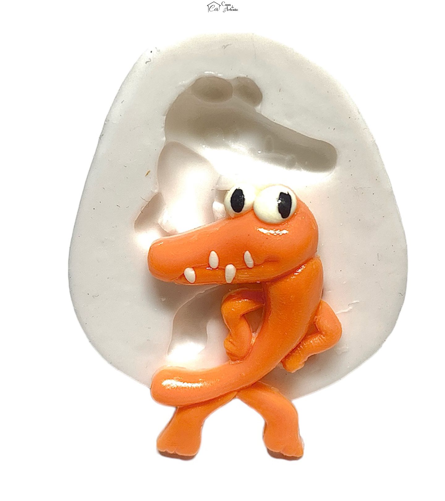 Molde de silicone - Rainbow Friends - Laranja - Pequeno - P1226