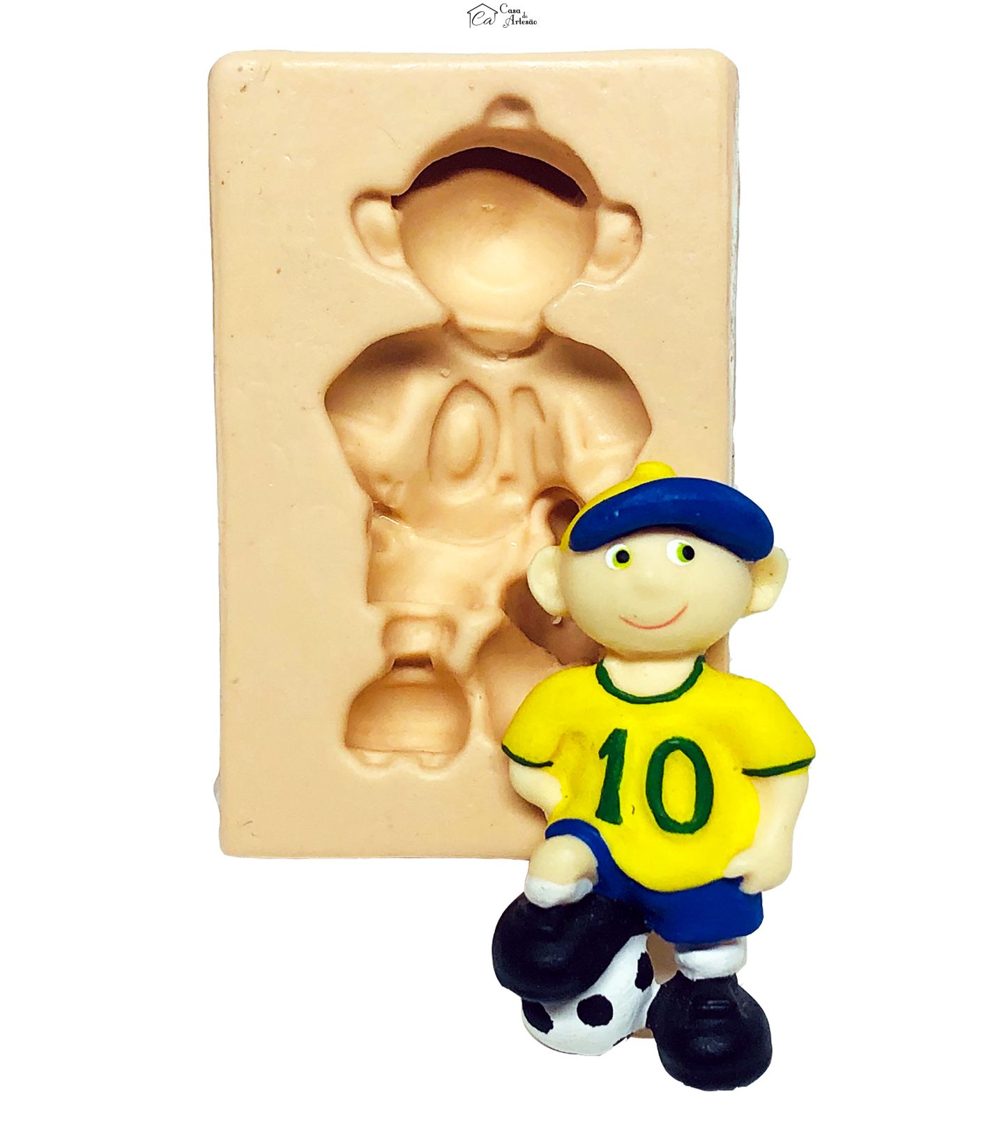 Molde de silicone - Jogador Futebol - P127