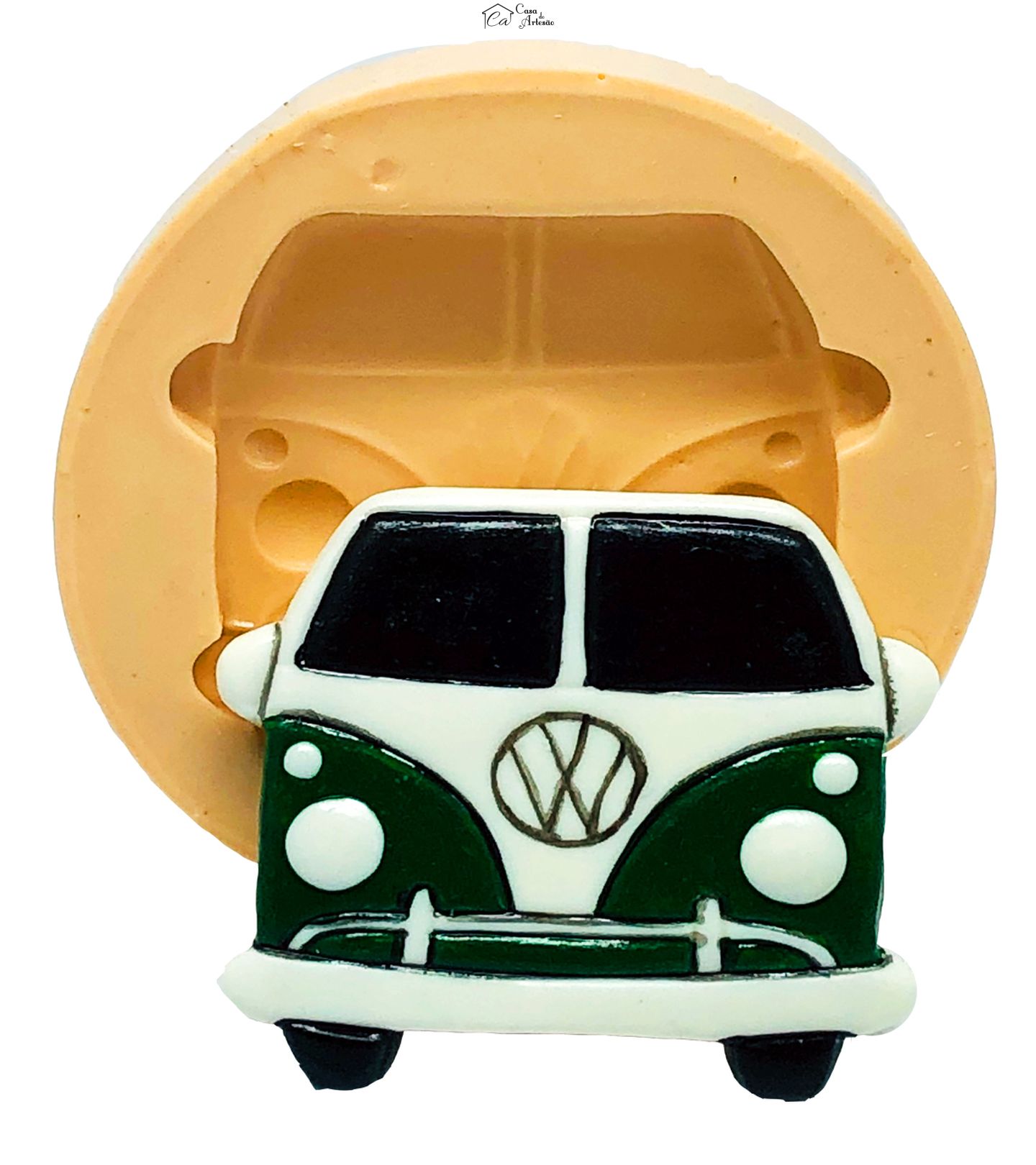 Molde de silicone - Meios de Transporte - Kombi Frontal - Grande - P802