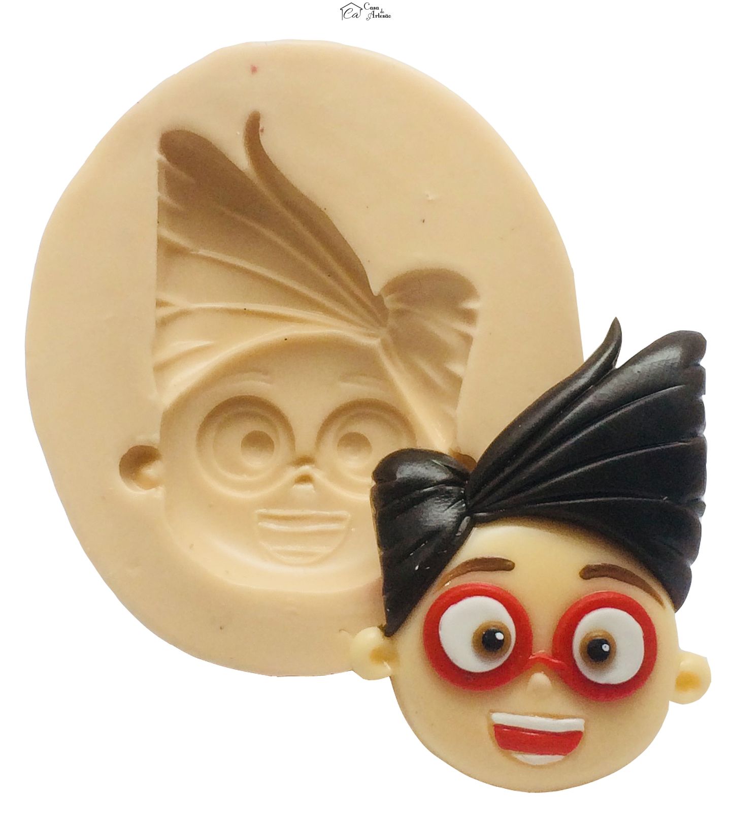 Molde de silicone - Miss Moon - Rosto Jules - Pequeno - P337