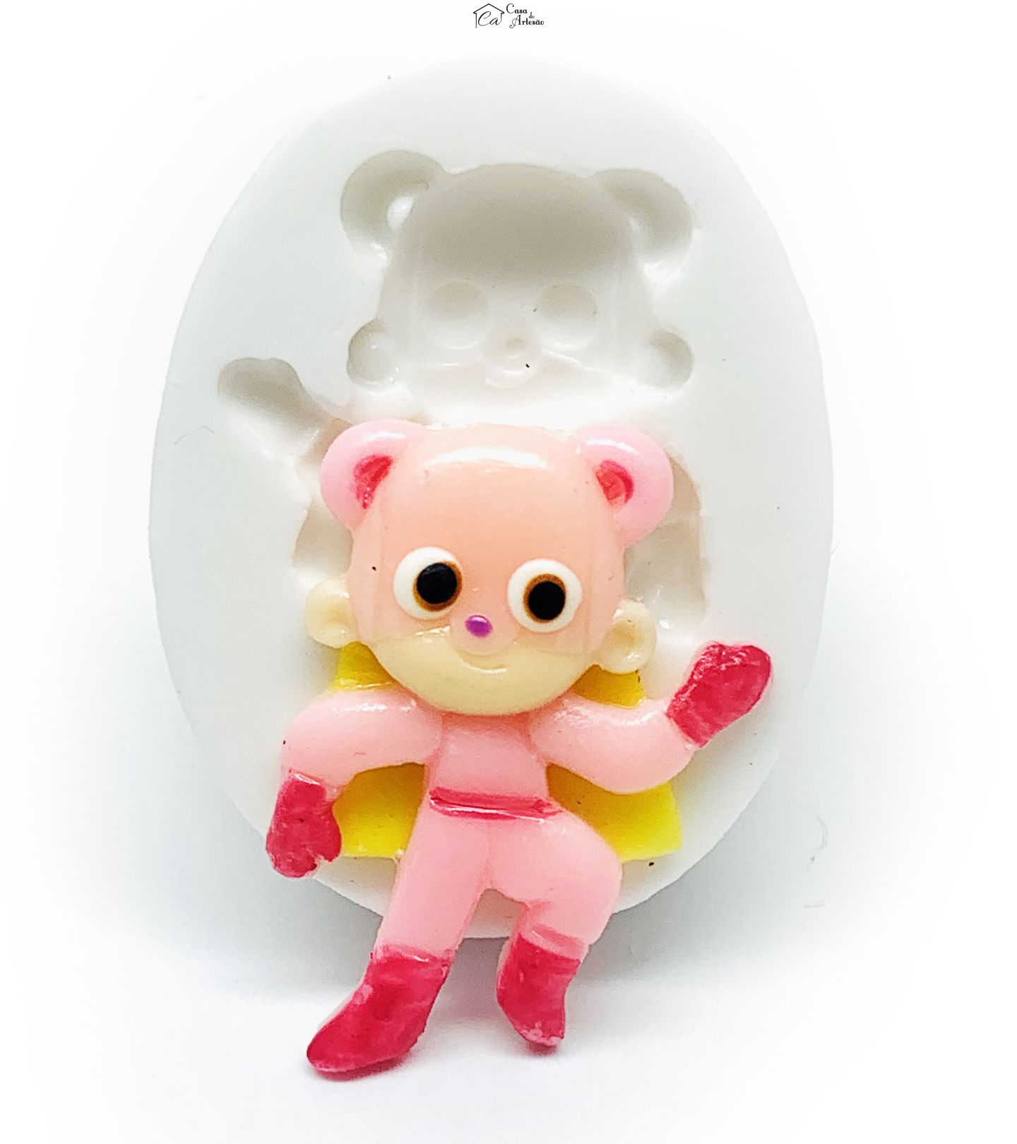 Molde de silicone - Os Aventureiros - Aventureiro Rosa - Pequeno - P1220