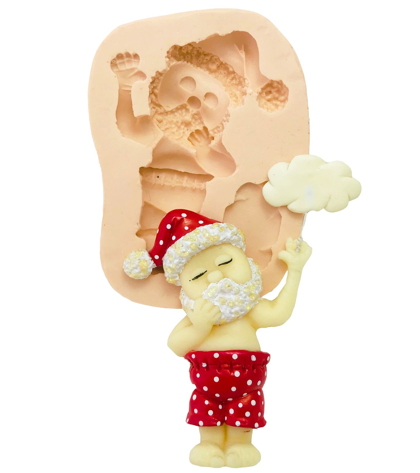 Molde de silicone - Papai Noel de Calção - Grande - P 105
